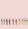 hand drawn colorful applause gesture vector image