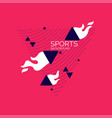 modern abstract geometric background the sports vector image