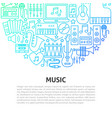 music line concept vector image vector image