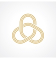 triple chain vector image vector image