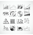 sketch diagrams set vector image