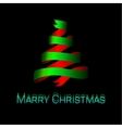modern abstract christmas tree background vector image vector image