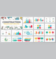 set construction and repair elements vector image