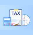 tax payment concept vector image