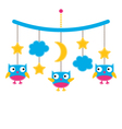 baby arrival or shower card vector image vector image