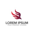 abstract bird logo design concept template vector image