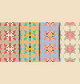 arabic seamless pattern in multicolored palette vector image