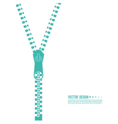 Zipper clip art cartoon Royalty Free Vector Image