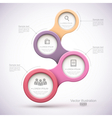colorful modern business circles vector image