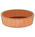 basket on white background vector image