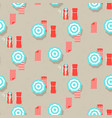 beach umbrellas top view seamless pattern vector image