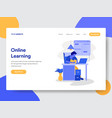 online learning concept vector image