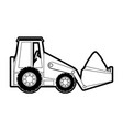 skid steer loader vector image