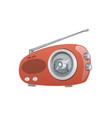 a vintage am fm radio vector image vector image