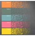 set of colorful pixel banners vector image vector image