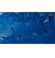 blue polygon background vector image