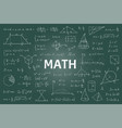 Mathematics seamless pattern Royalty Free Vector Image