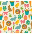 happy easter seamless pattern with decorative vector image
