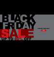 black friday sale banner design template vector image