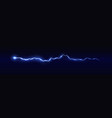 blue lightning bolt light spark flash thunderstorm vector image