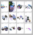 minimal brochure templates with circles colorful vector image vector image