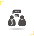 job interview icon vector image