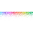 colorful glittering confetti on white background vector image vector image