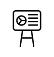 presentation icon isolated contour vector image