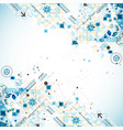 abstract technological background with cogwheels vector image