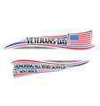 border for veterans day vector image vector image