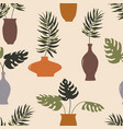 contemporary seamless pattern with aesthetic hand vector image vector image