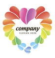 logo heart vector image