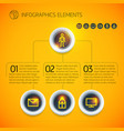 abstract digital business infographic elements vector image vector image