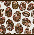 seamless eggs pattern on easter theme graphic vector image vector image
