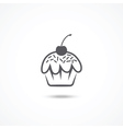 cake icon vector image vector image