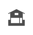 house scheme glyph modern icon vector image