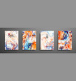 mixture of acrylic paints liquid marble texture vector image vector image