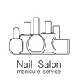 nail salon manicure vector image