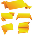 set of origami banners vector image vector image
