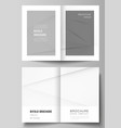 layout two a4 cover mockups design vector image