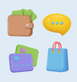 plasticine icons business and marketing media vector image vector image