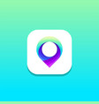 pin icon logo ready to use vector image vector image