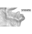 topographic map contour background topo vector image vector image