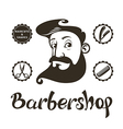barber shop design elements vector image