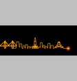 charleston light streak skyline vector image vector image