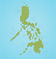 Map of philippines watercolor Royalty Free Vector Image