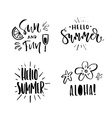 summer lettering vector image vector image