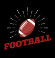 american football sport ball logo icon sun burtst vector image vector image