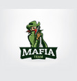 gangster mascot logo vector image vector image