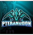 pteranodon mascot esport logo design vector image